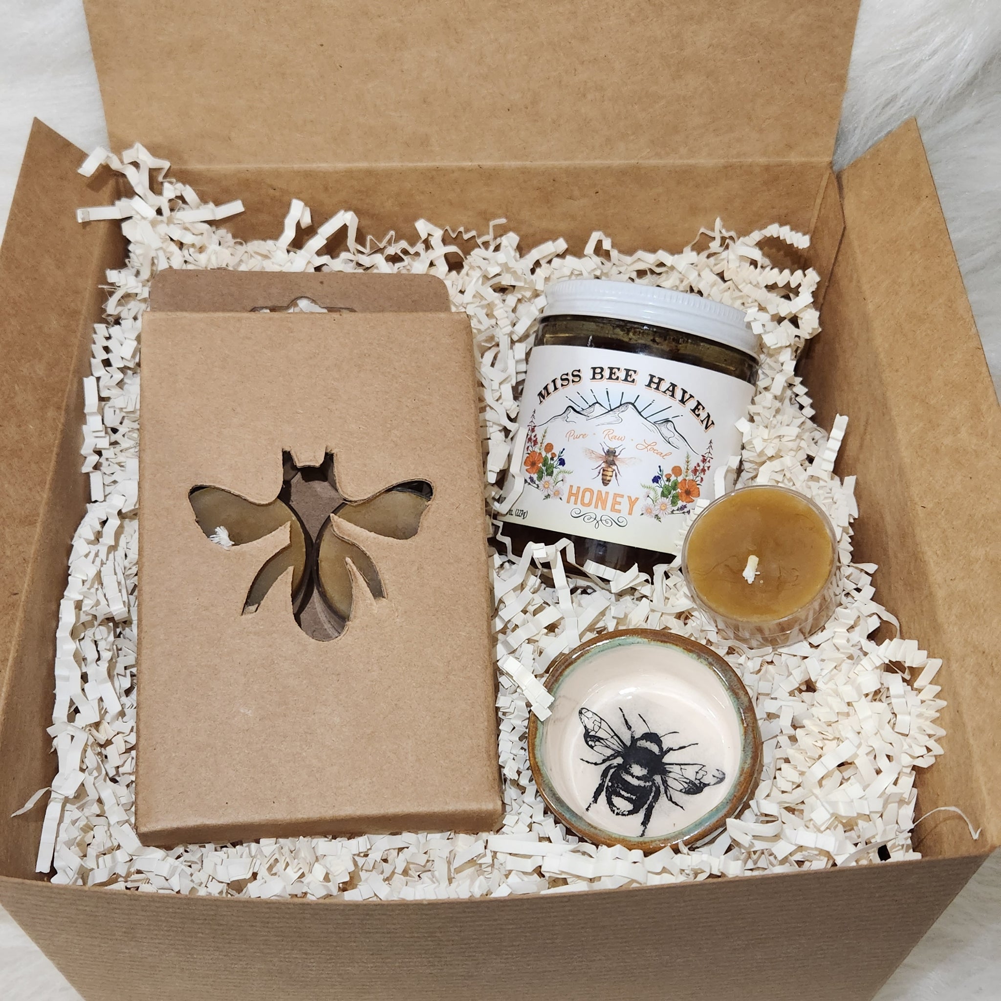 Tea light Honey Gift Set